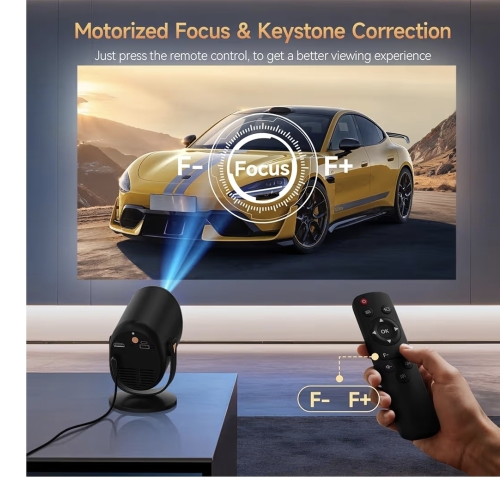Mini Projector with WiFi and Bluetooth, Portable Projector Native 1080P Support - Picture 8 of 8